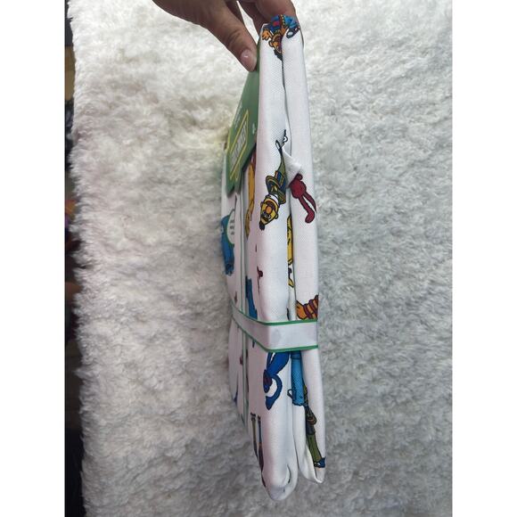 Sesame Street Kitchen Tablecloth Elmo Big Bird Cookie Monster 70 Inch Round NEW - Picture 7 of 11